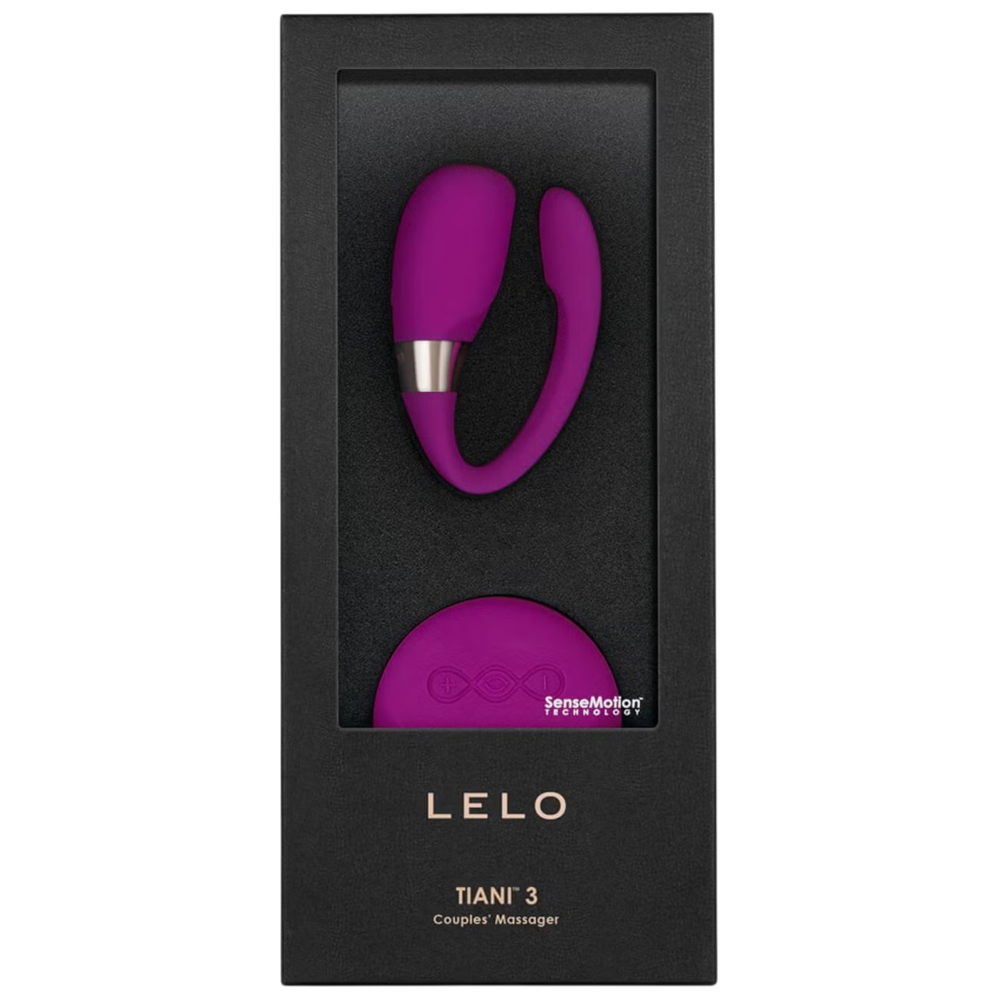 LELO Tiani 3 Remote Controlled Rechargeable Couples Vibrator Deep Rose