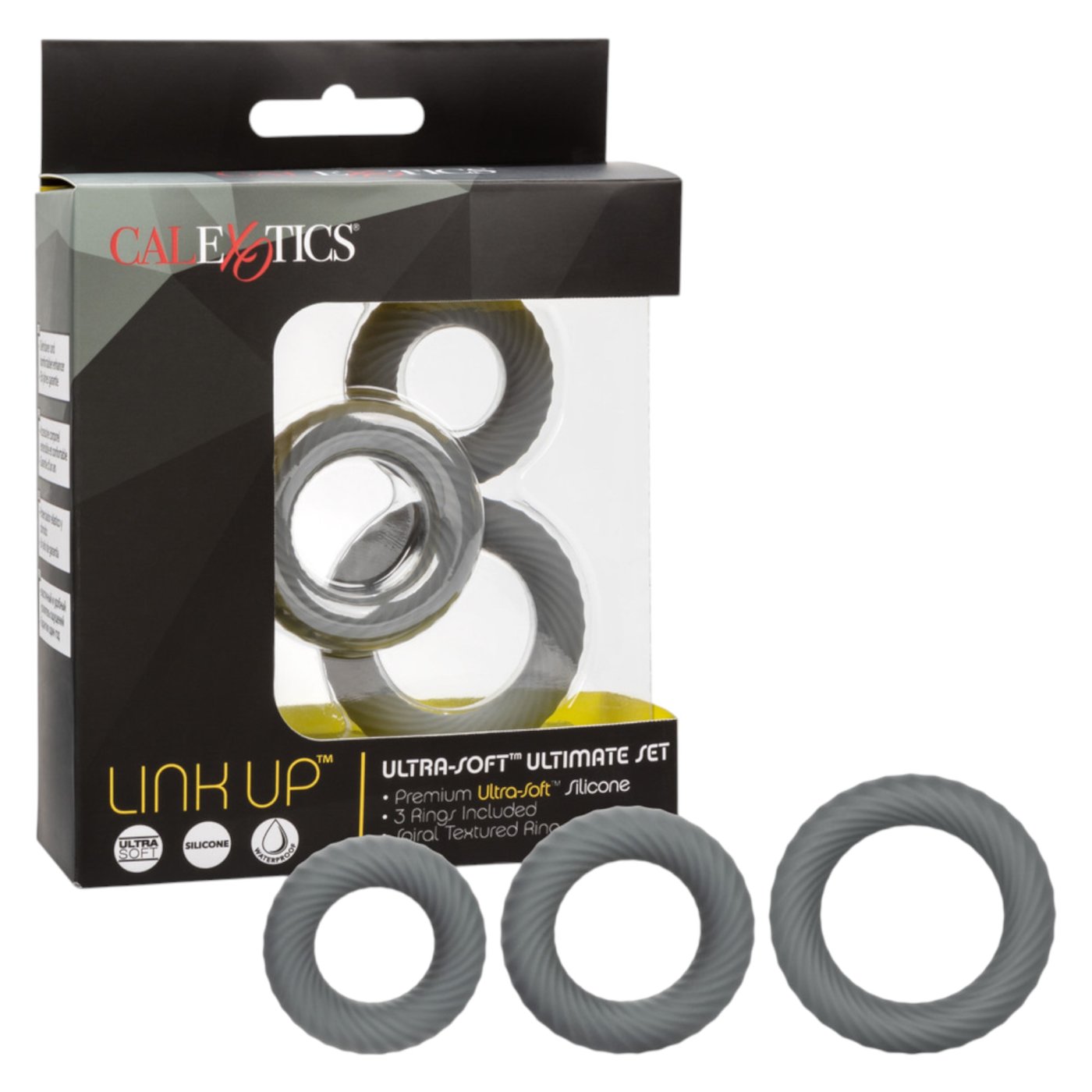 Link Up Ultra Soft Ultimate Cock Ring Set (3 Pack)