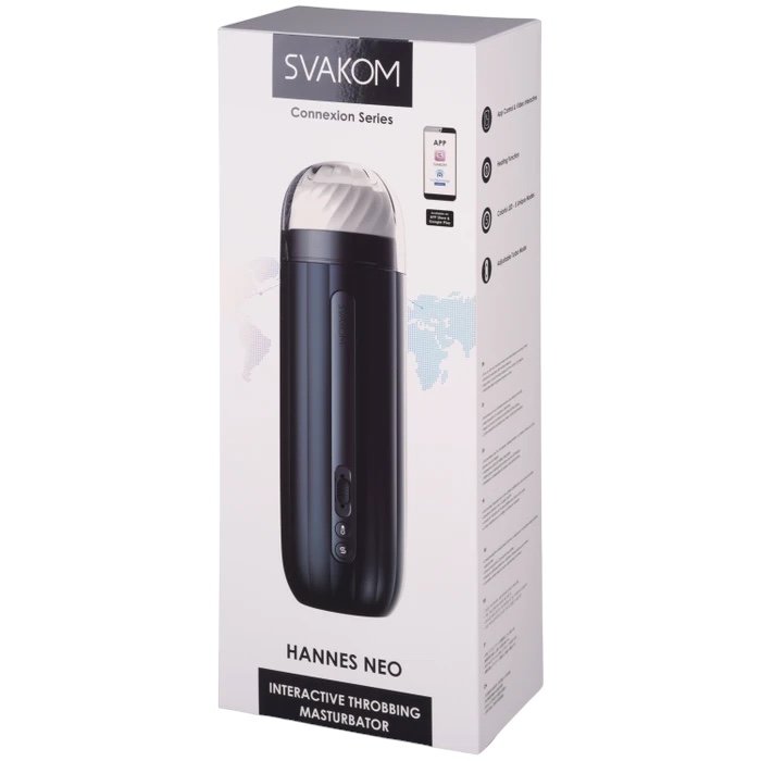 Svakom Hannes Neo App Controlled Throbbing and Warming Masturbator