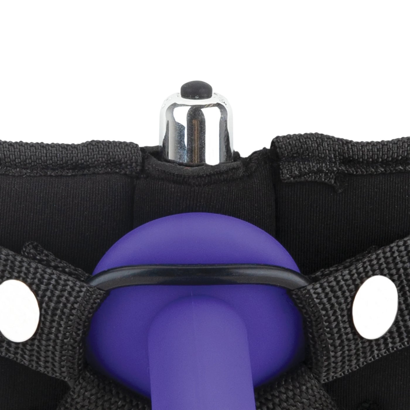 Lux Fetish Strap-On Harness with Blindfold Black