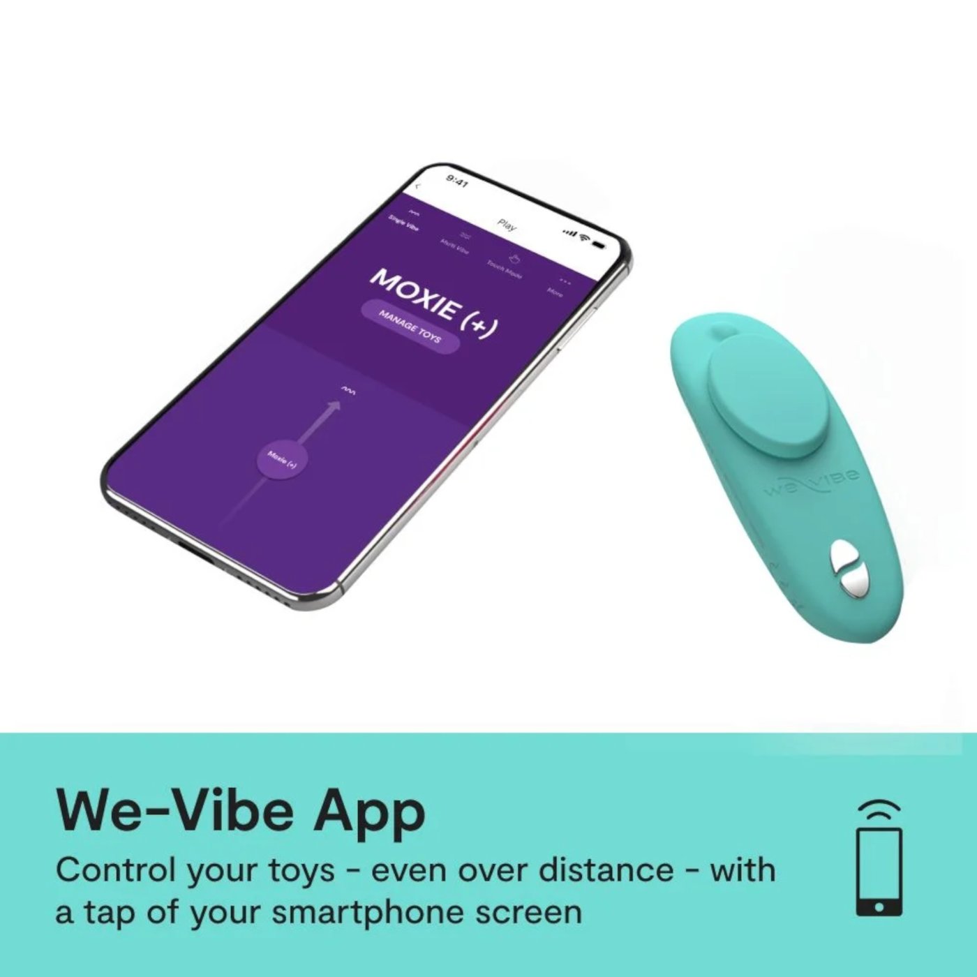 We-Vibe Moxie+ App and Remote Controlled Wearable Clitoral Vibrator