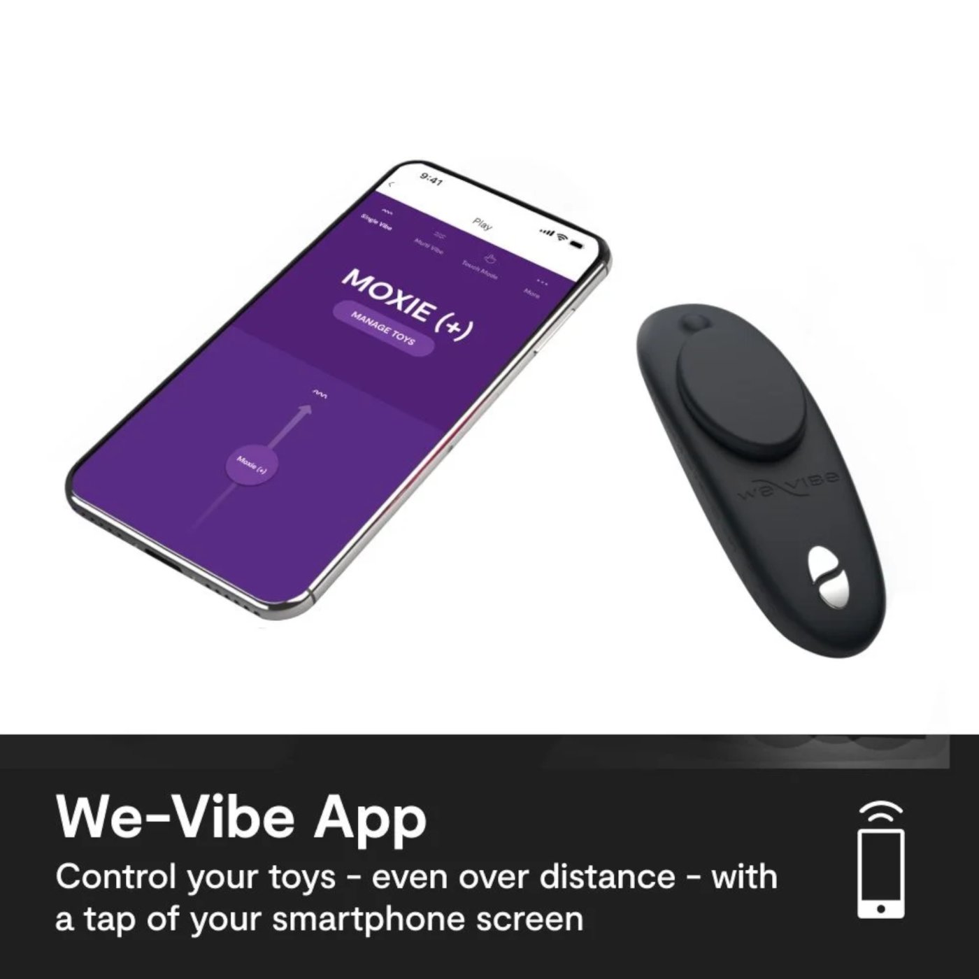 We-Vibe Moxie+ App and Remote Controlled Wearable Clitoral Vibrator