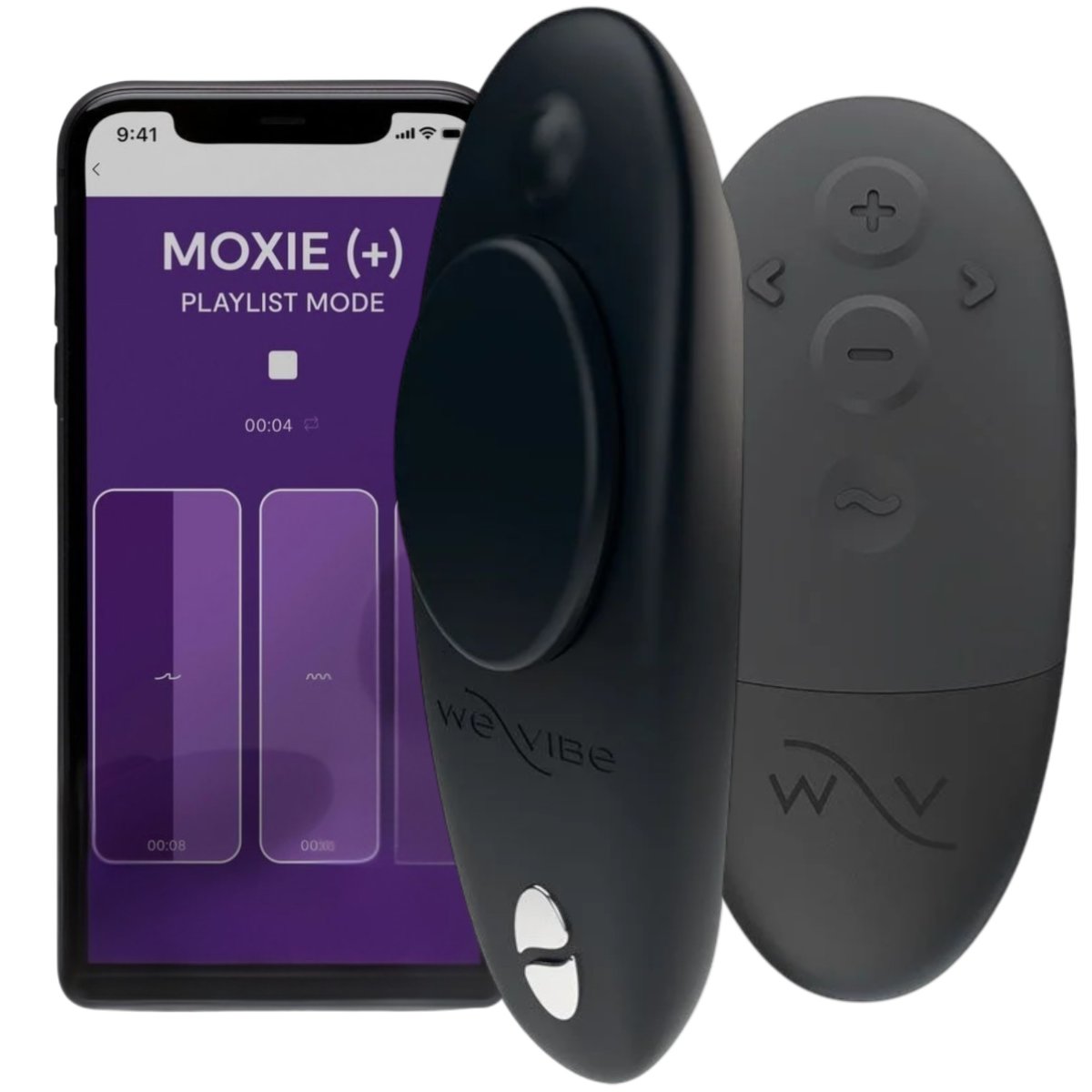 We-Vibe Moxie+ App and Remote Controlled Wearable Clitoral Vibrator, Black
