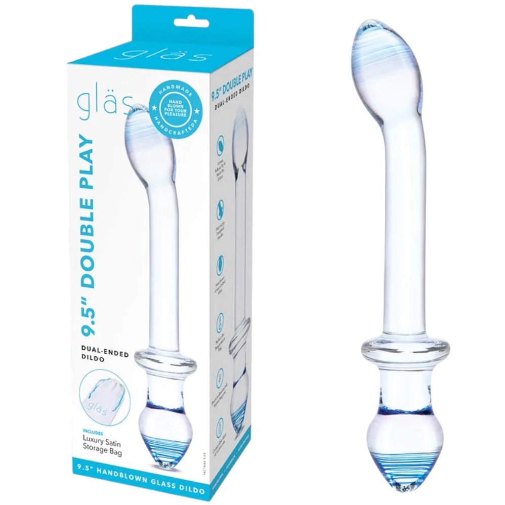 Glas Double Play Dual-Ended Glass Dildo 9.5 Inch