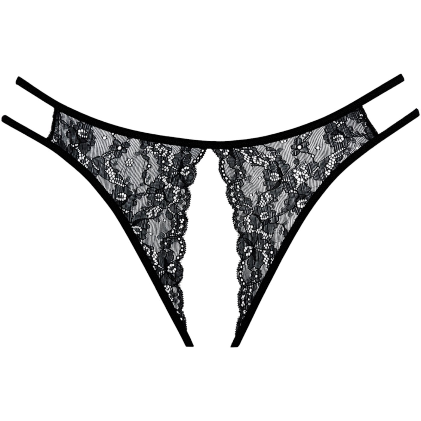 Allure Sweet Honey Crotchless Lace Thong