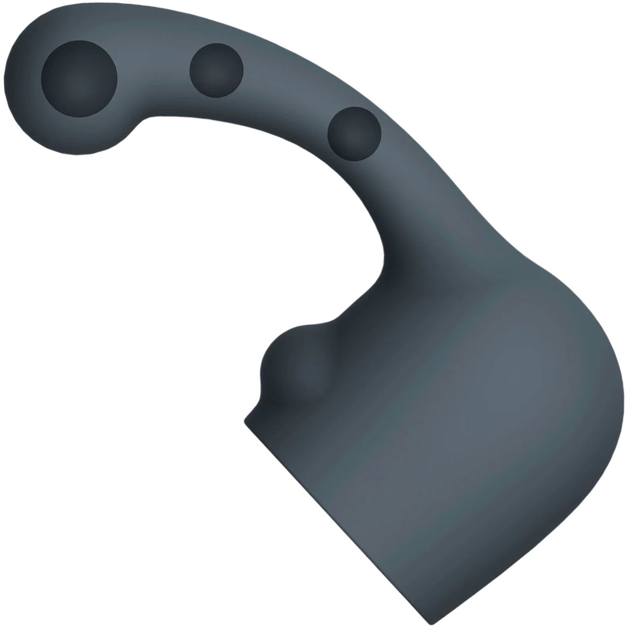 Le Wand Curve Weighted Silicone Attachment Grey