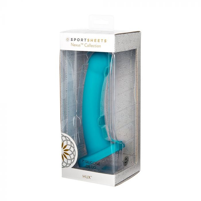 Nexus Hux Silicone Dildo 7" - Turquoise