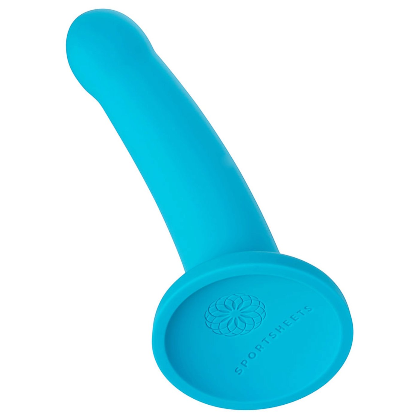 Sportsheets Hux 7 Inch Silicone Suction Cup Dildo Turquoise