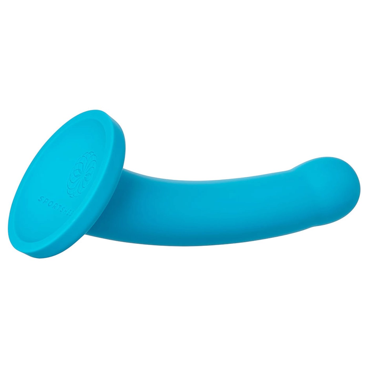 Sportsheets Hux 7 Inch Silicone Suction Cup Dildo Turquoise