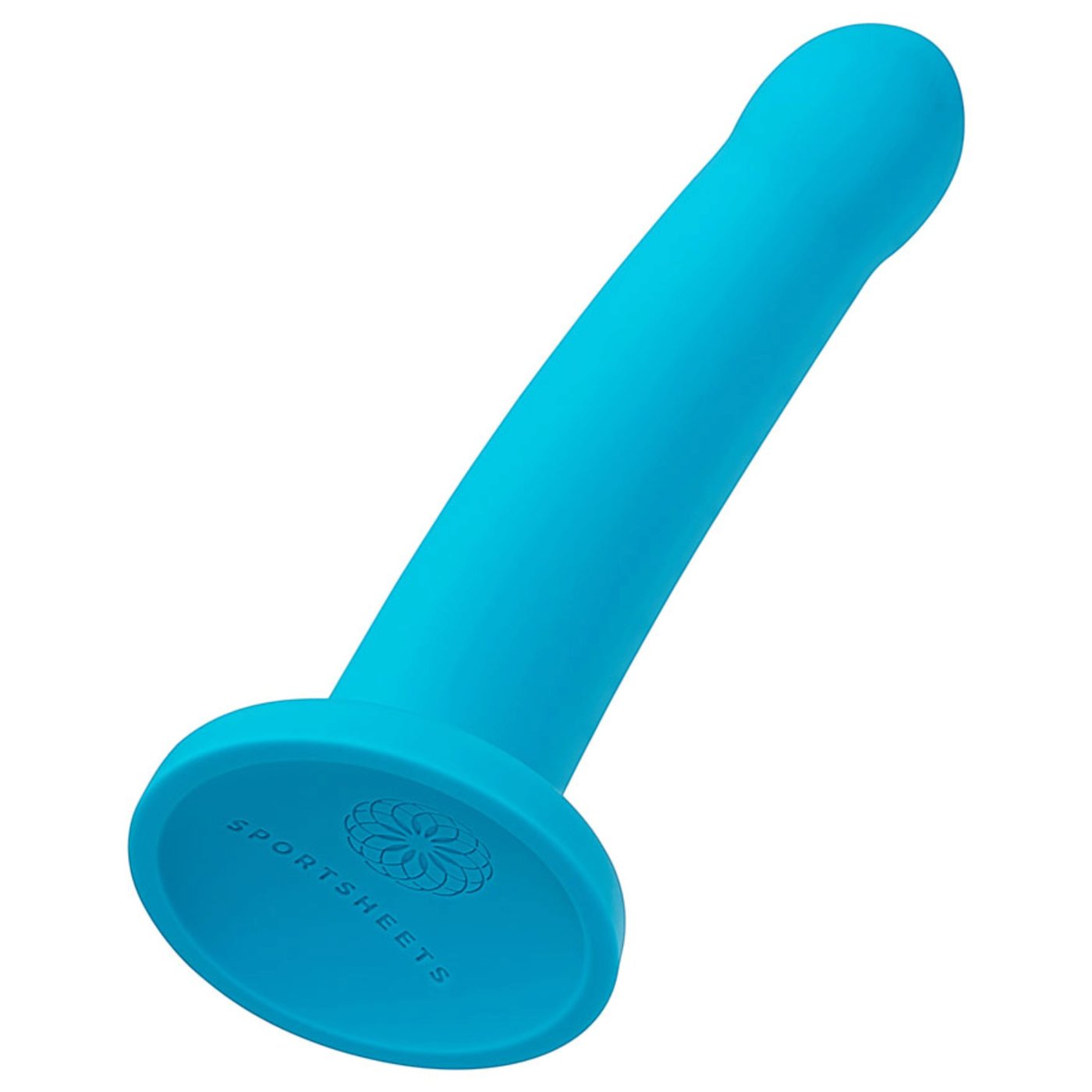 Sportsheets Hux 7 Inch Silicone Suction Cup Dildo Turquoise