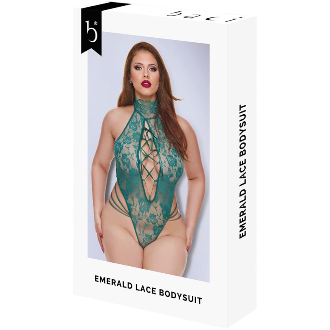 Baci Emerald Lace Bodysuit Queen