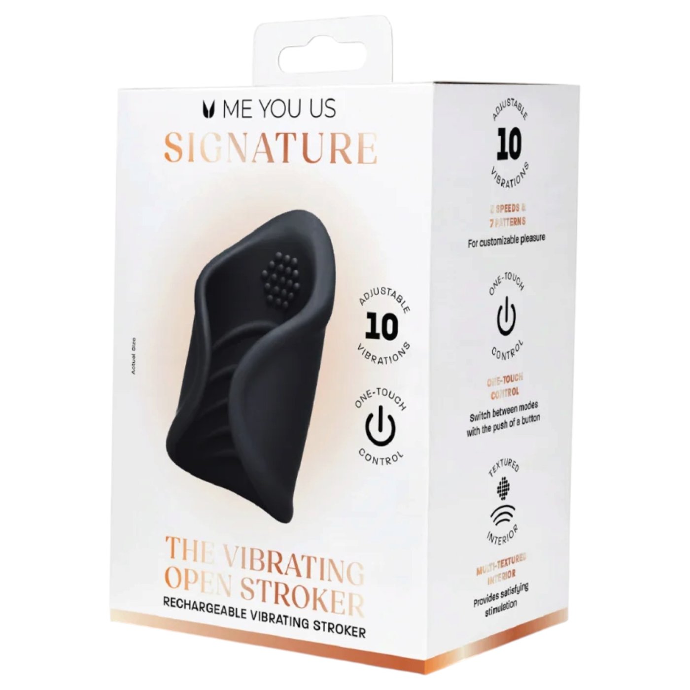 Me You Us Signature Rechargeable Vibrating Male Masturbator