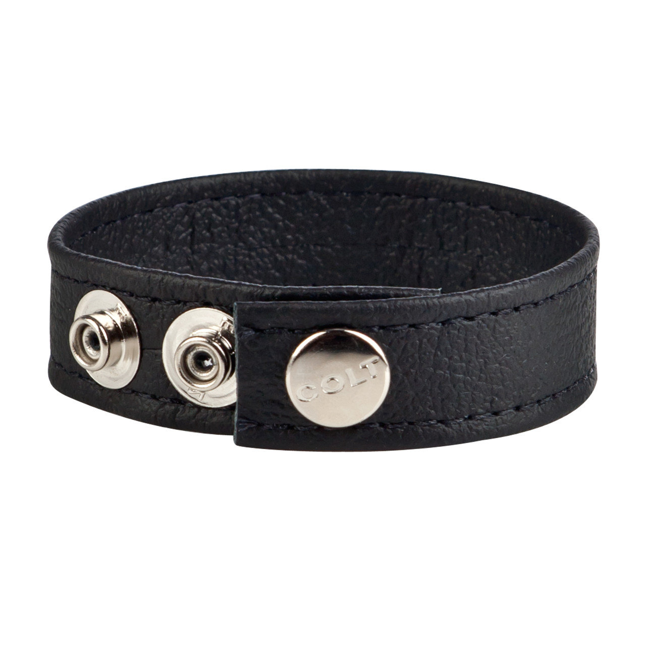 COLT Leather 3-Snap Adjustable Penis Strap