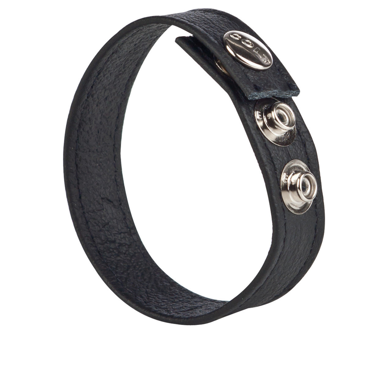 COLT Leather 3-Snap Adjustable Penis Strap