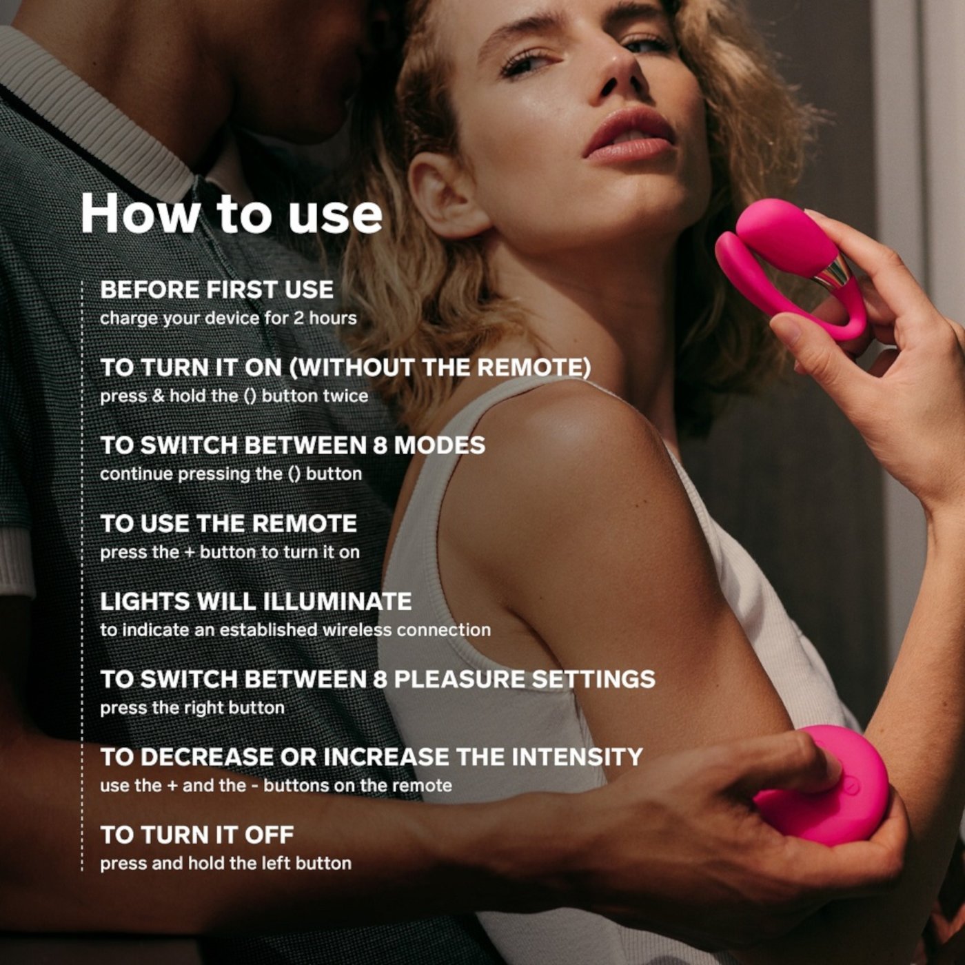 LELO Tiani 3 Remote Controlled Rechargeable Couples Vibrator Cerise