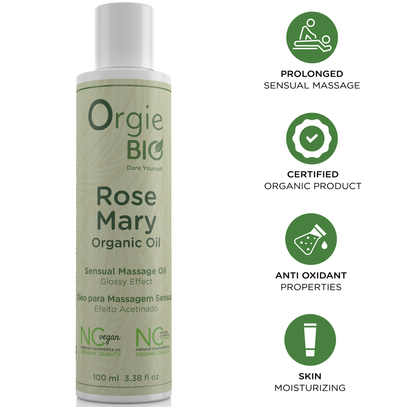 Orgie Bio Rosemary Organic Massage Oil 100ml