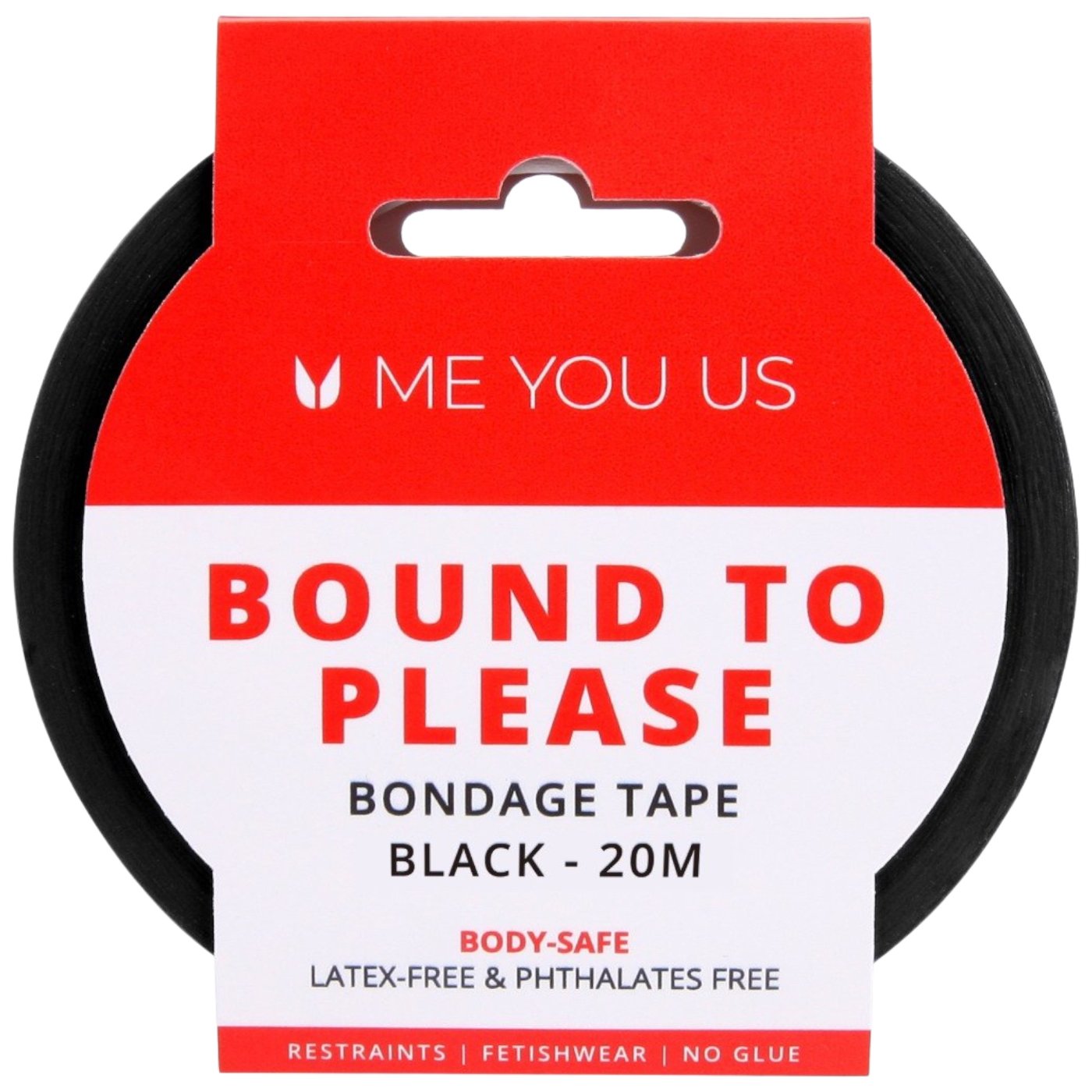 Me You Us Bound To Please Bondage Tape Restraints Black 20m