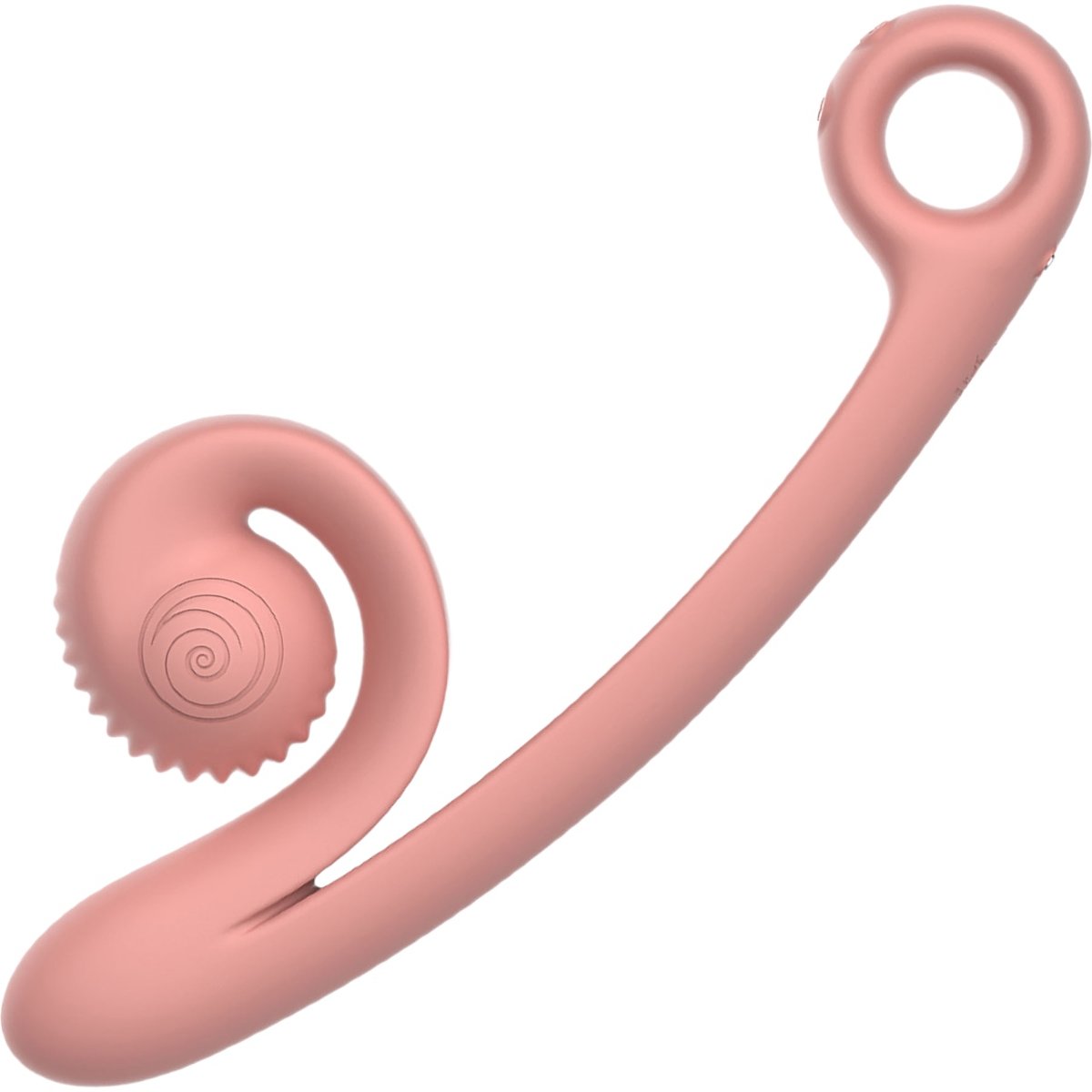 Snail Vibe Curve Rechargeable Powerful Dual Vibrator Peach