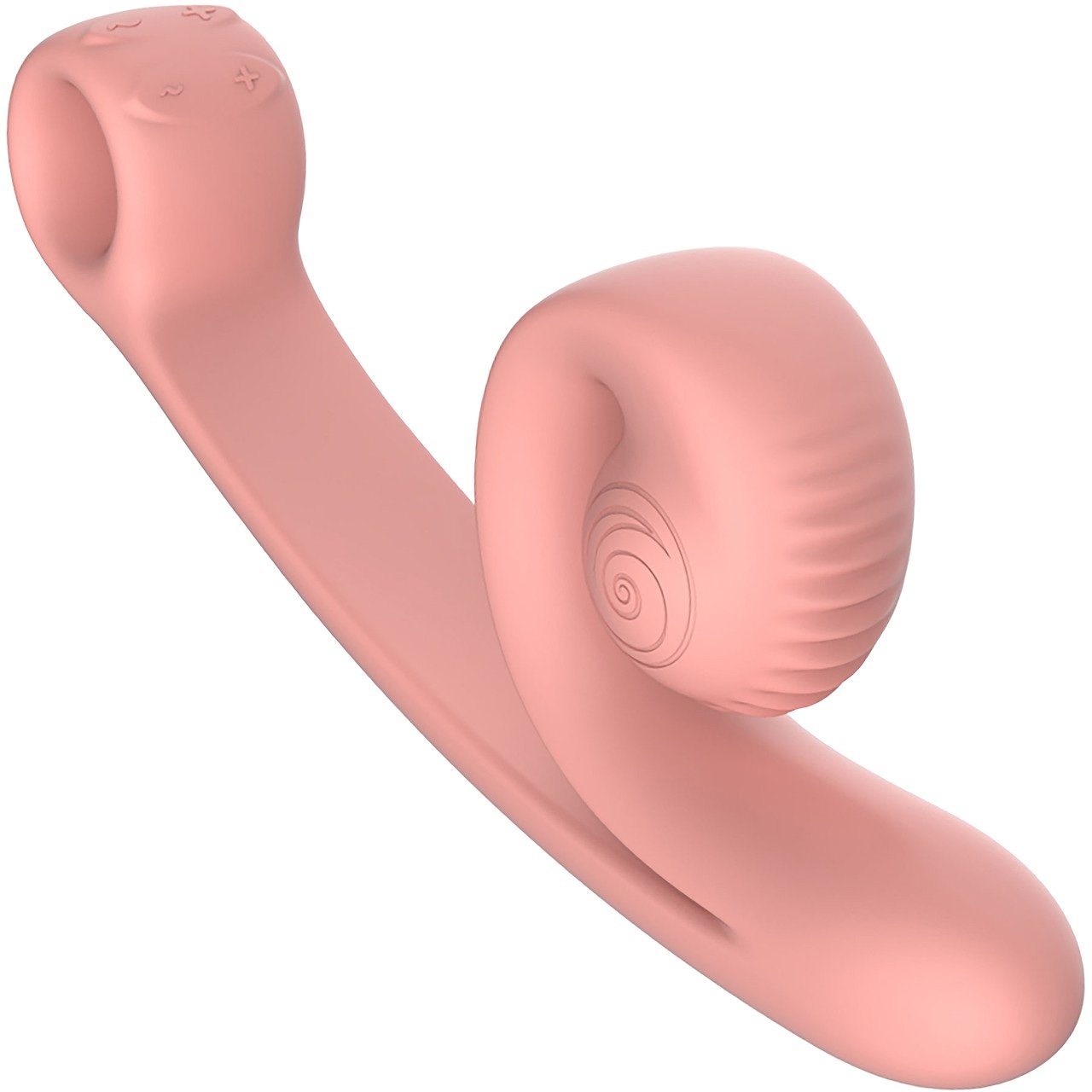 Snail Vibe Curve Rechargeable Powerful Dual Vibrator Peach