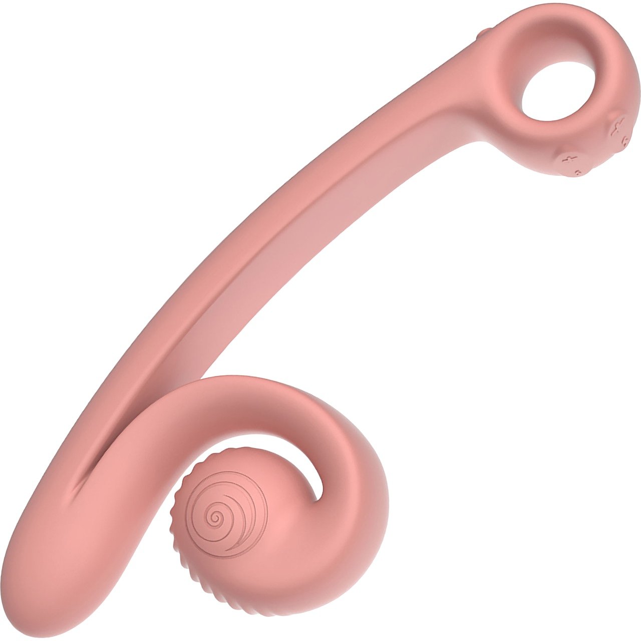 Snail Vibe Curve Rechargeable Powerful Dual Vibrator Peach