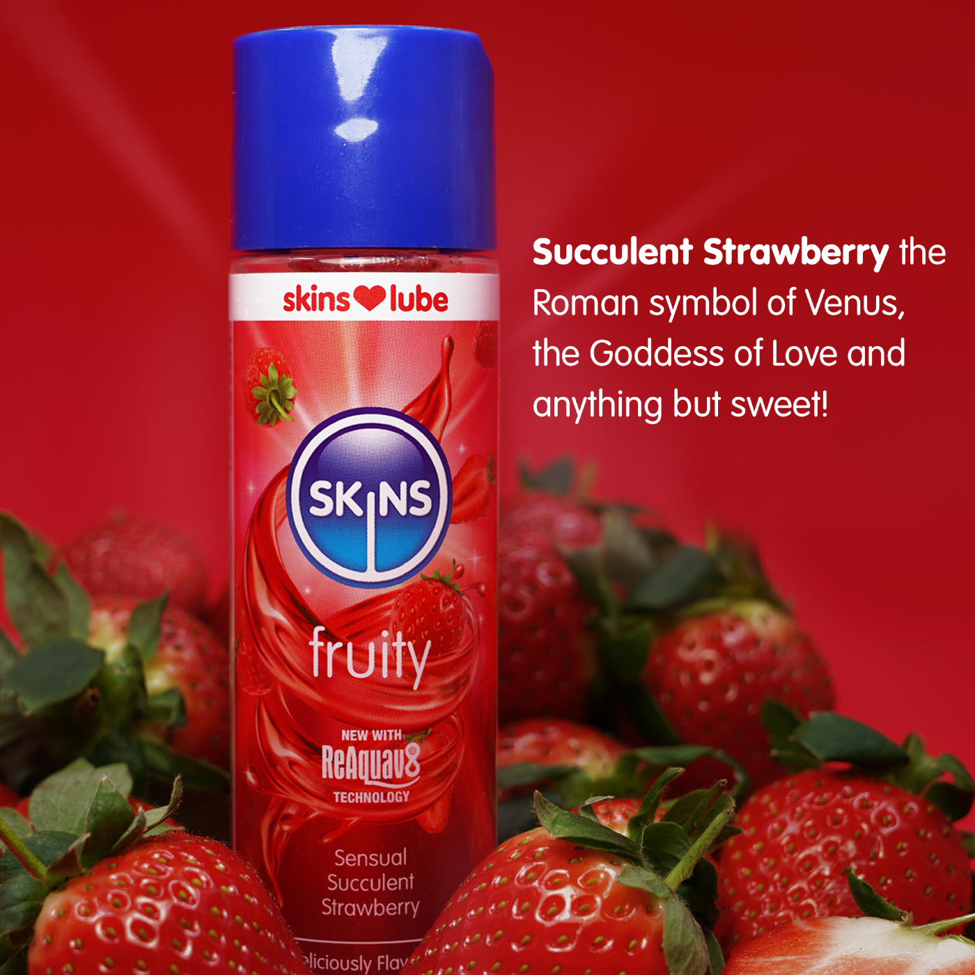 Skins Strawberry Water Based Lubricant 5ml