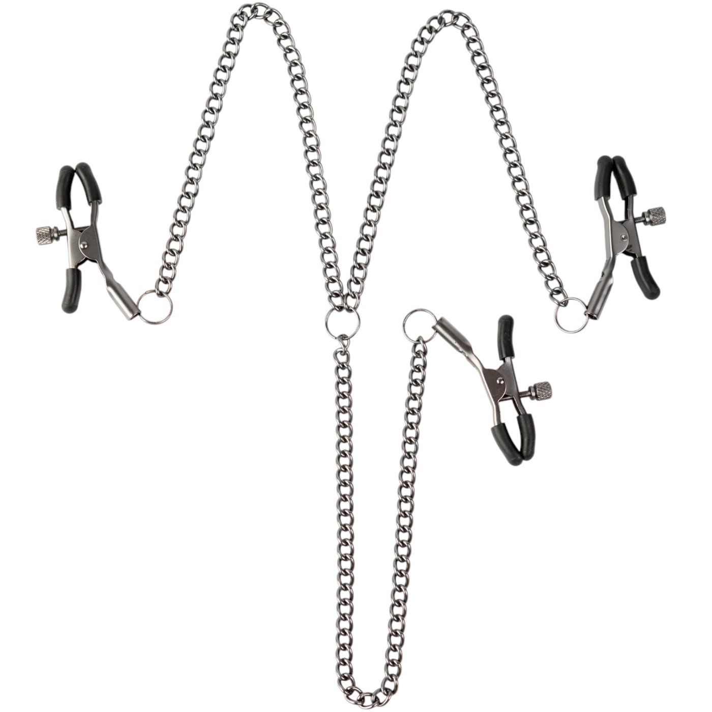Sei Mio Triple Tease Adjustable Nipple Clamps and Clit Clamp