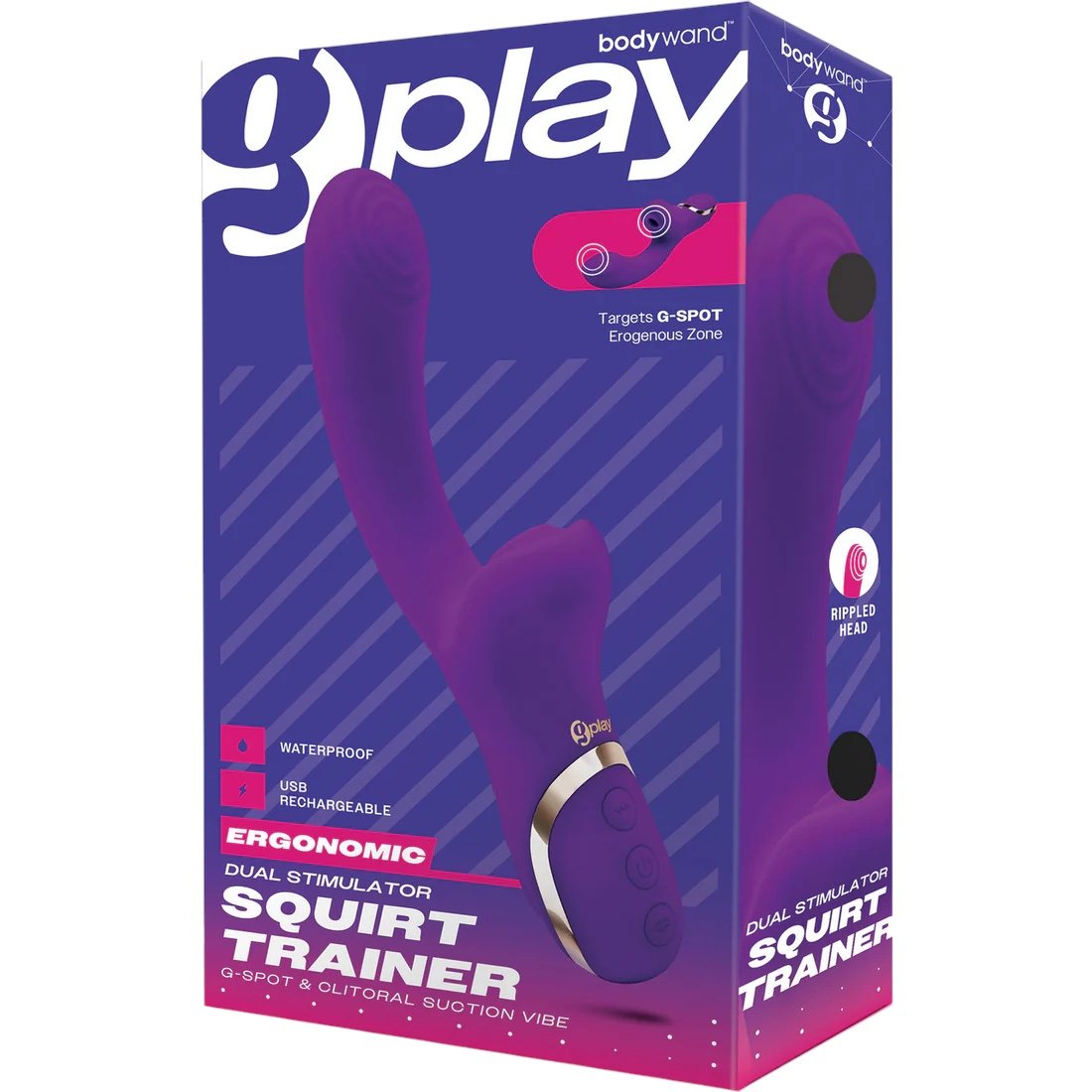 G-Play Dual Stimulation Squirt Trainer G-Spot And Clitoral Suction Vibe