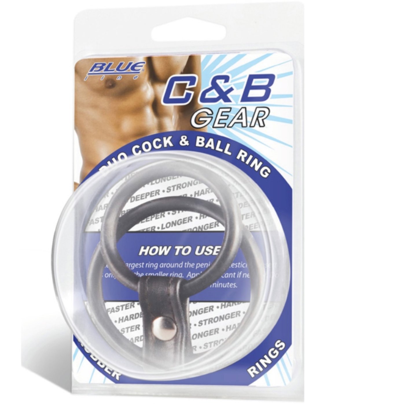 Blue Line Duo Cock & Ball Stretching Ring