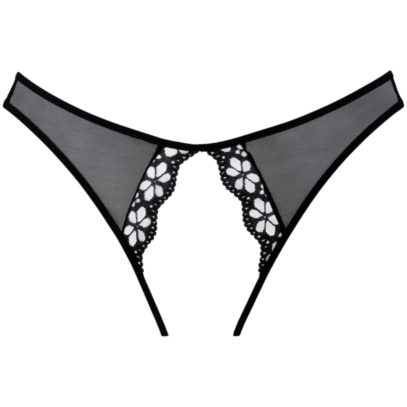 Allure Mirabelle Plum Lace Crotchless Knickers