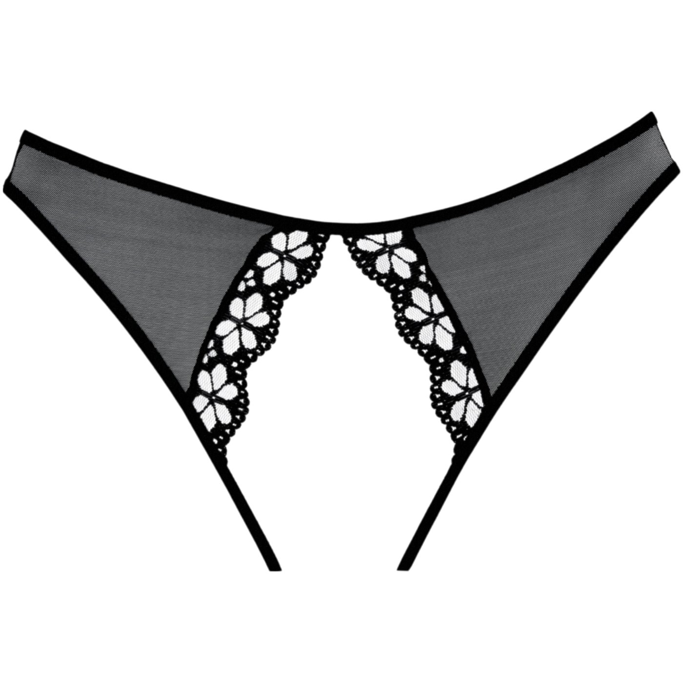 Allure Mirabelle Plum Lace Crotchless Knickers