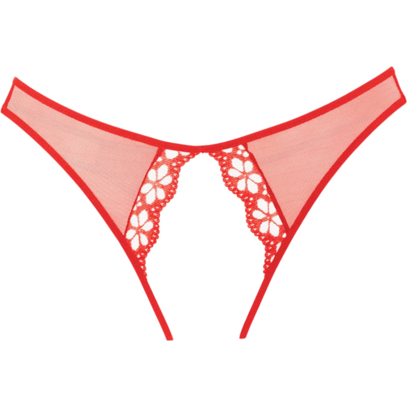 Allure Mirabelle Plum Lace Crotchless Knickers