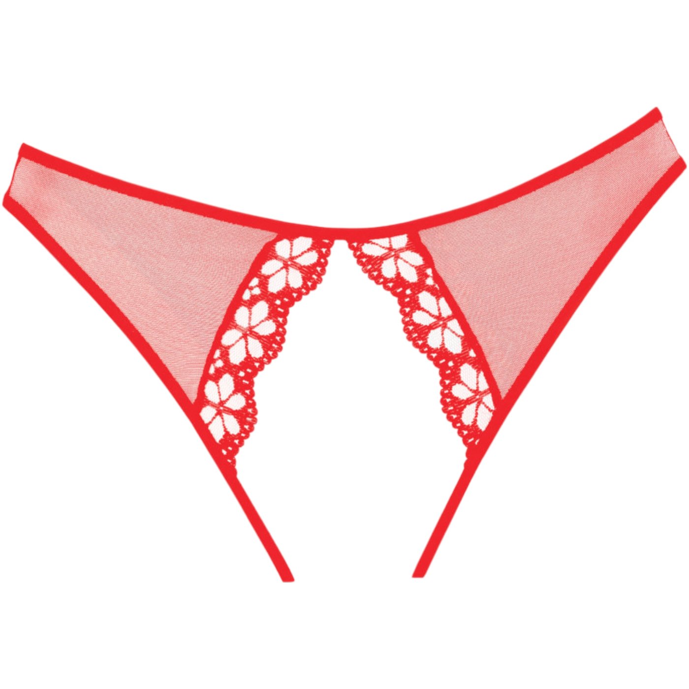 Allure Mirabelle Plum Lace Crotchless Knickers