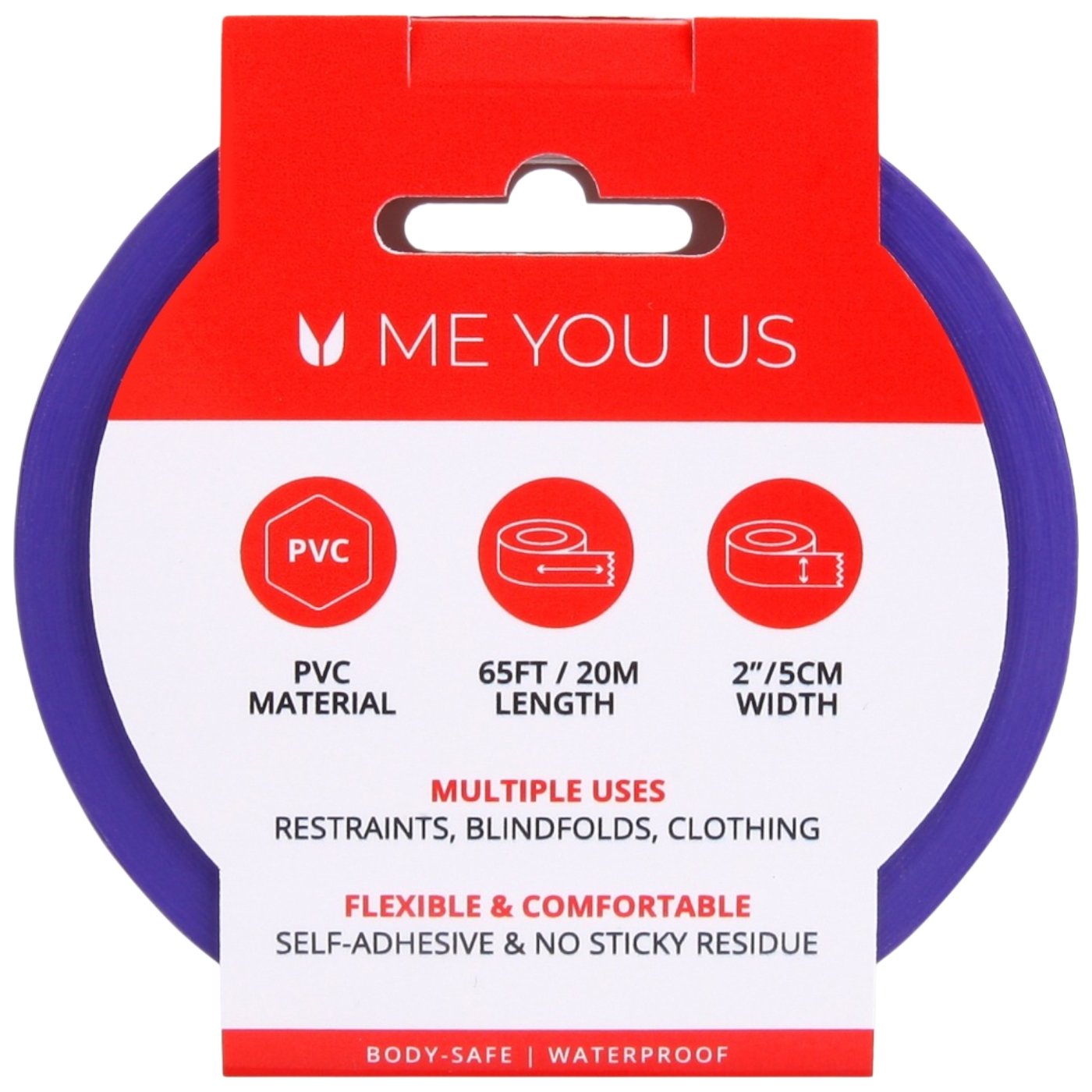 Me You Us Bound To Please Bondage Tape Purple 20m