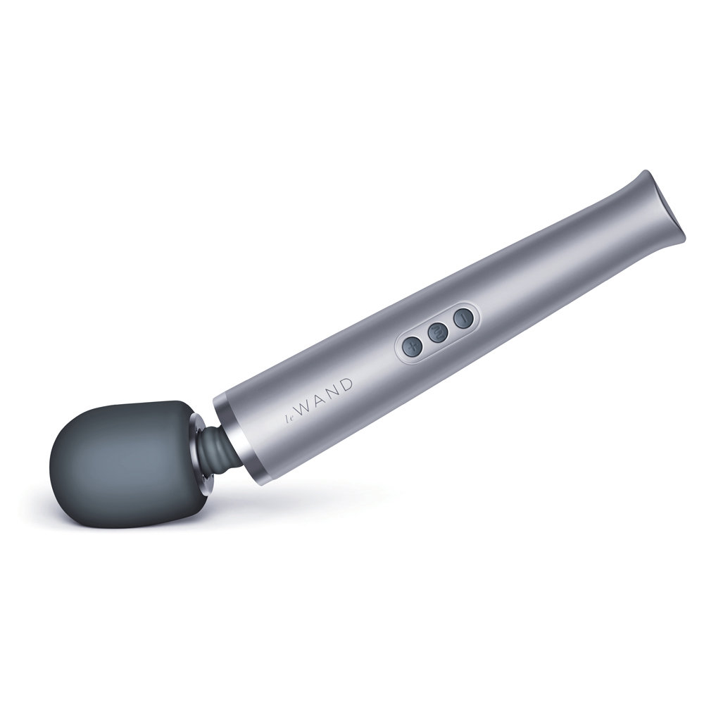 Le Wand Rechargeable Massage Wand Vibrator Grey