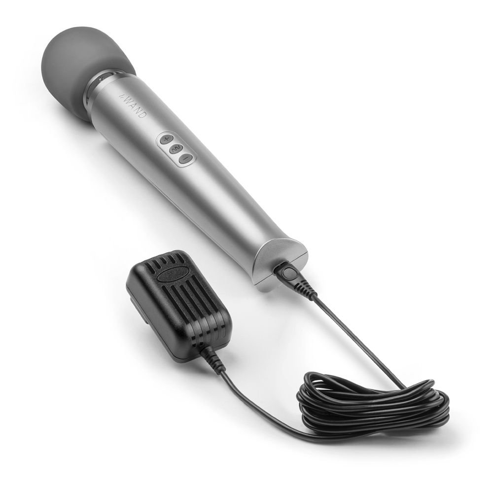 Le Wand Rechargeable Massage Wand Vibrator Grey