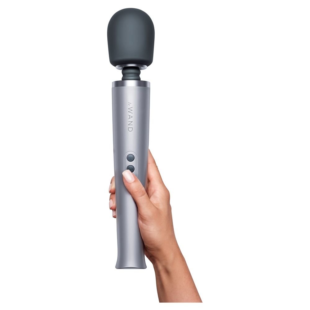 Le Wand Rechargeable Massage Wand Vibrator Grey