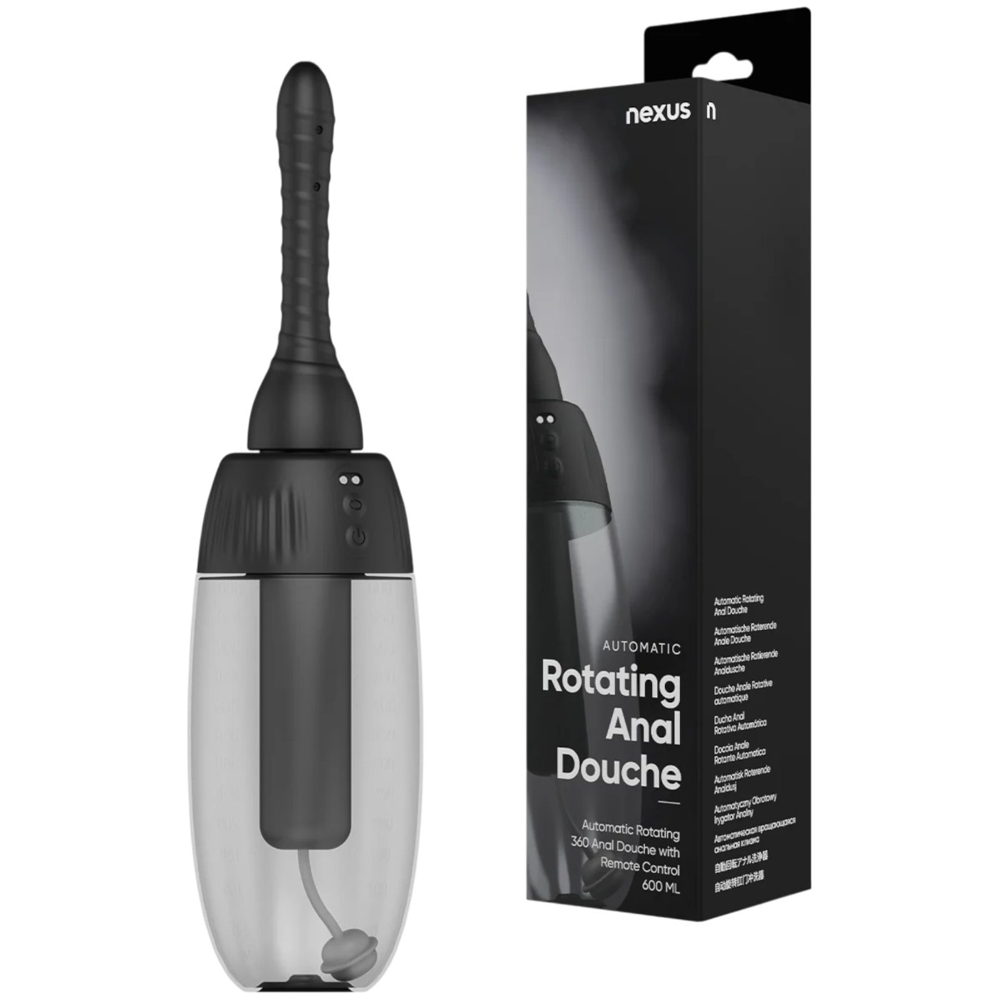 Nexus Automatic Rotating 360 Anal Douche with Remote Control 600 ml