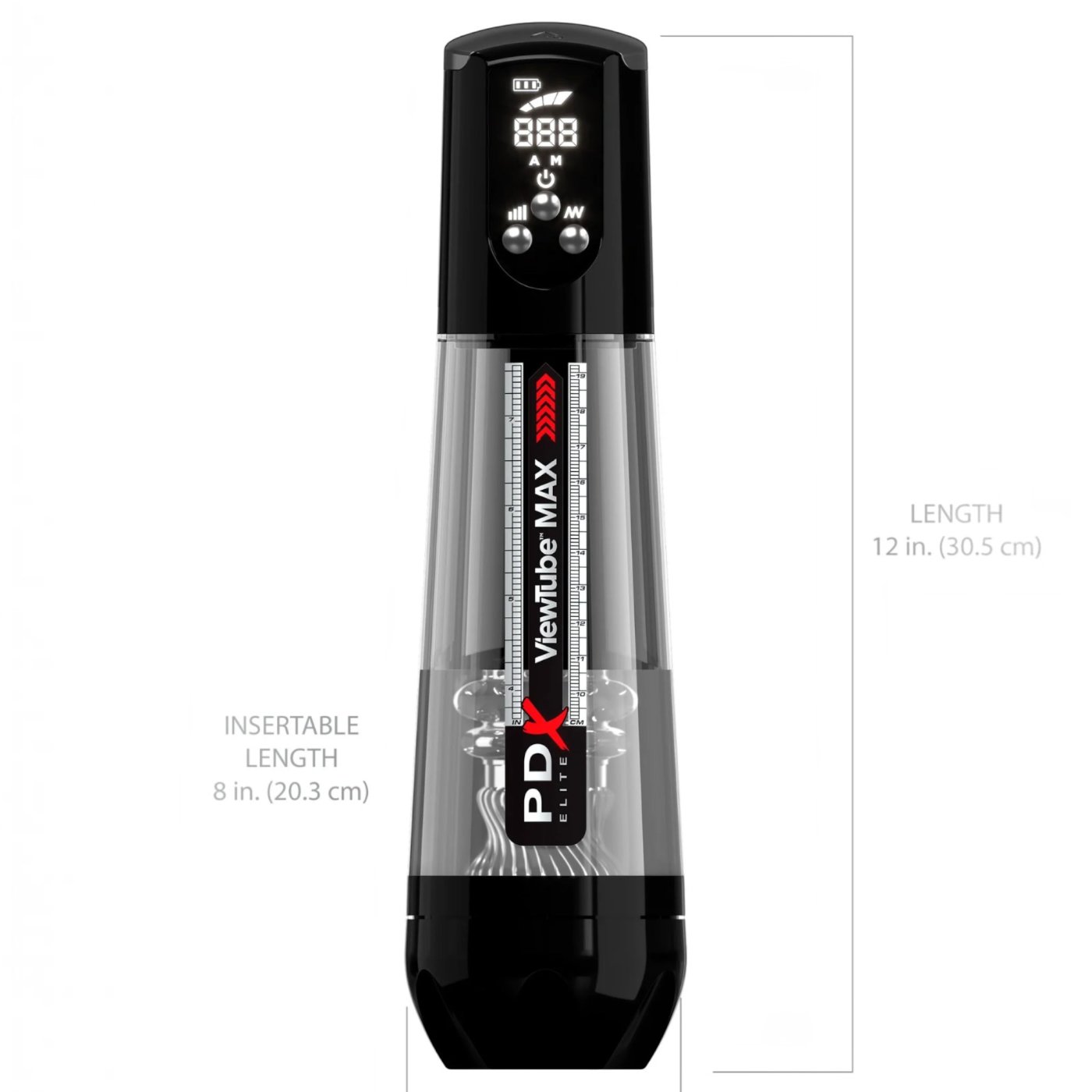 PDX Elite ViewTube Max View Automatic Suction Male Masturbator