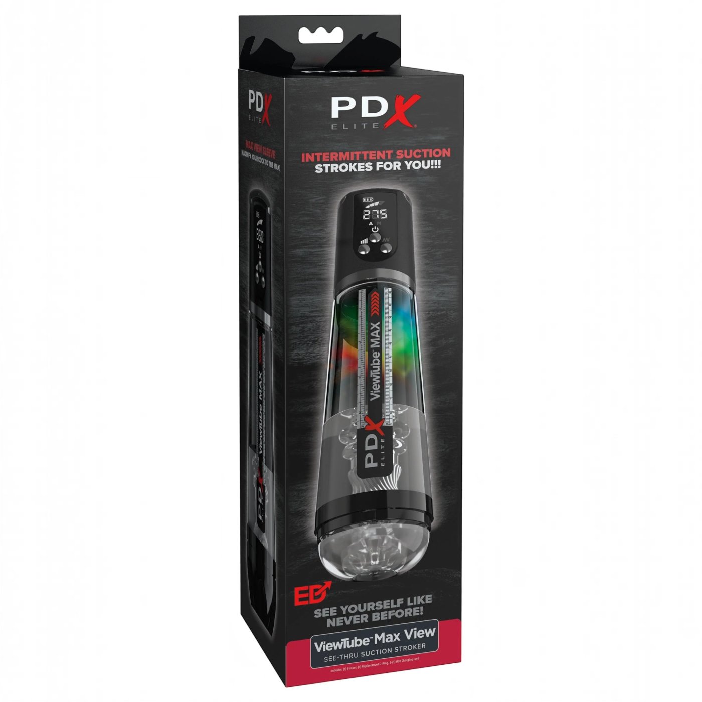 PDX Elite ViewTube Max View Automatic Suction Male Masturbator