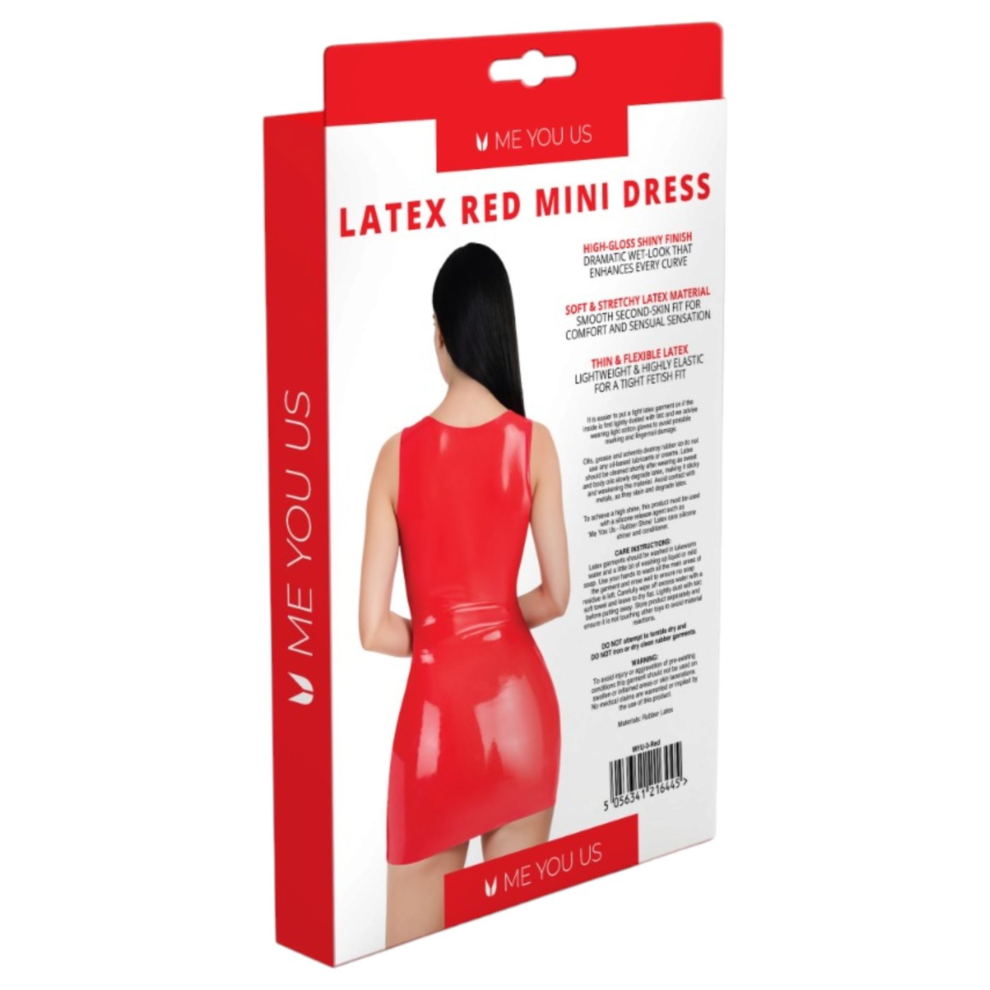 Me You Us Red Latex Mini Dress
