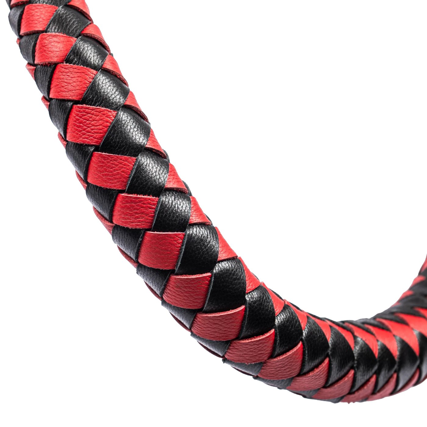 Rimba Firm Arabian Bull Whip for BDSM Play Red & Black