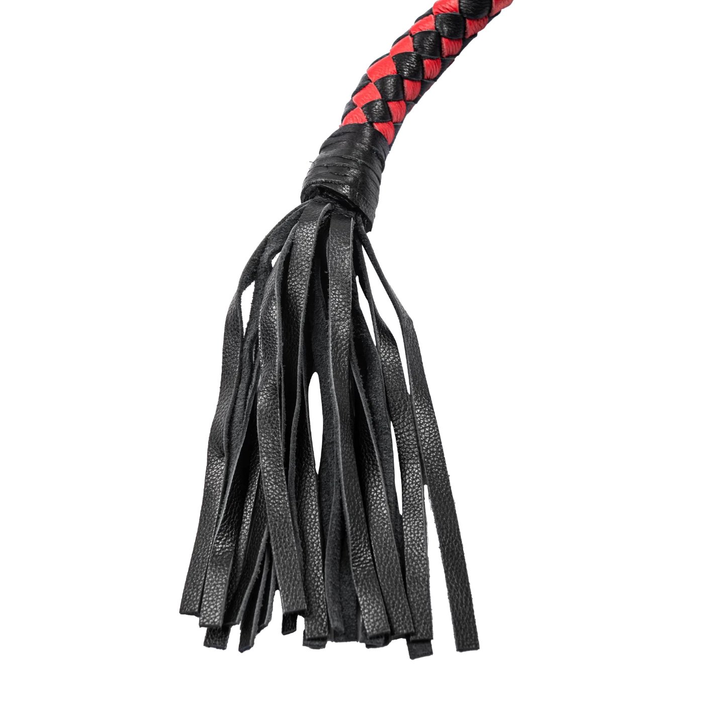 Rimba Firm Arabian Bull Whip for BDSM Play Red & Black