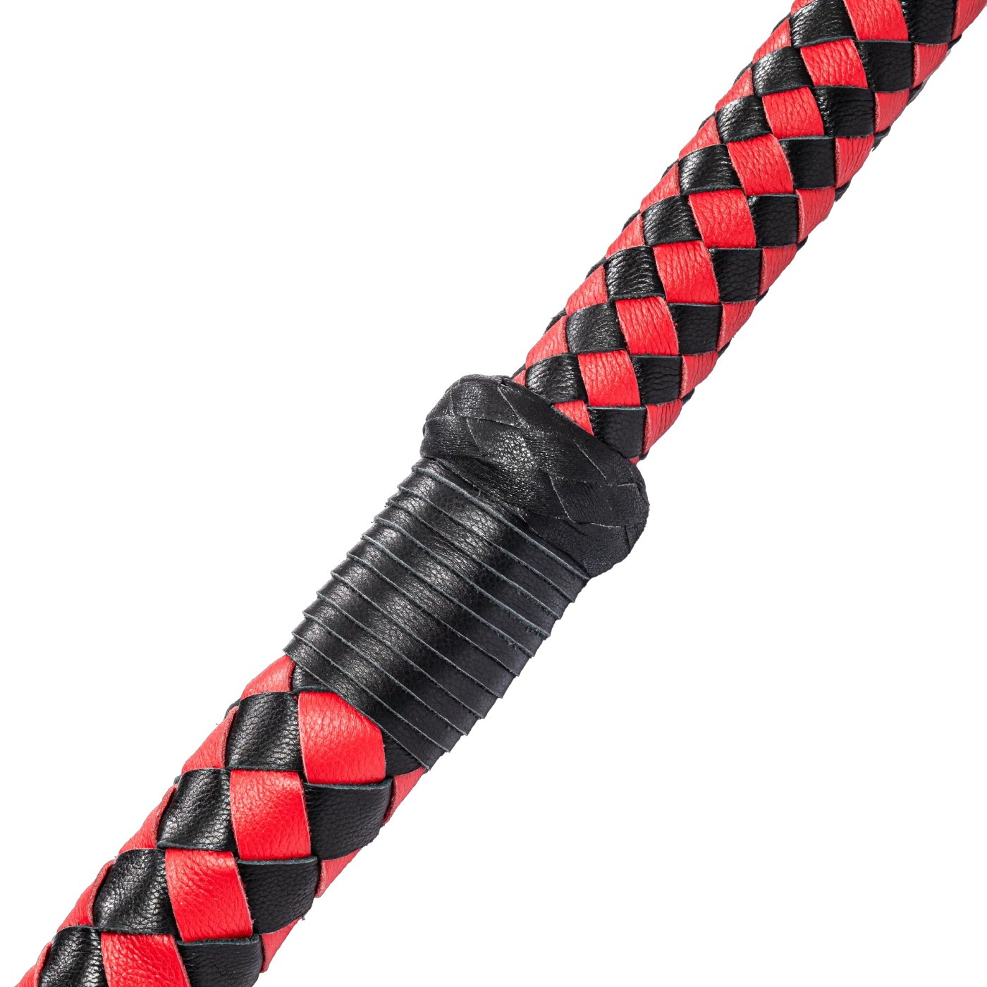 Rimba Firm Arabian Bull Whip for BDSM Play Red & Black