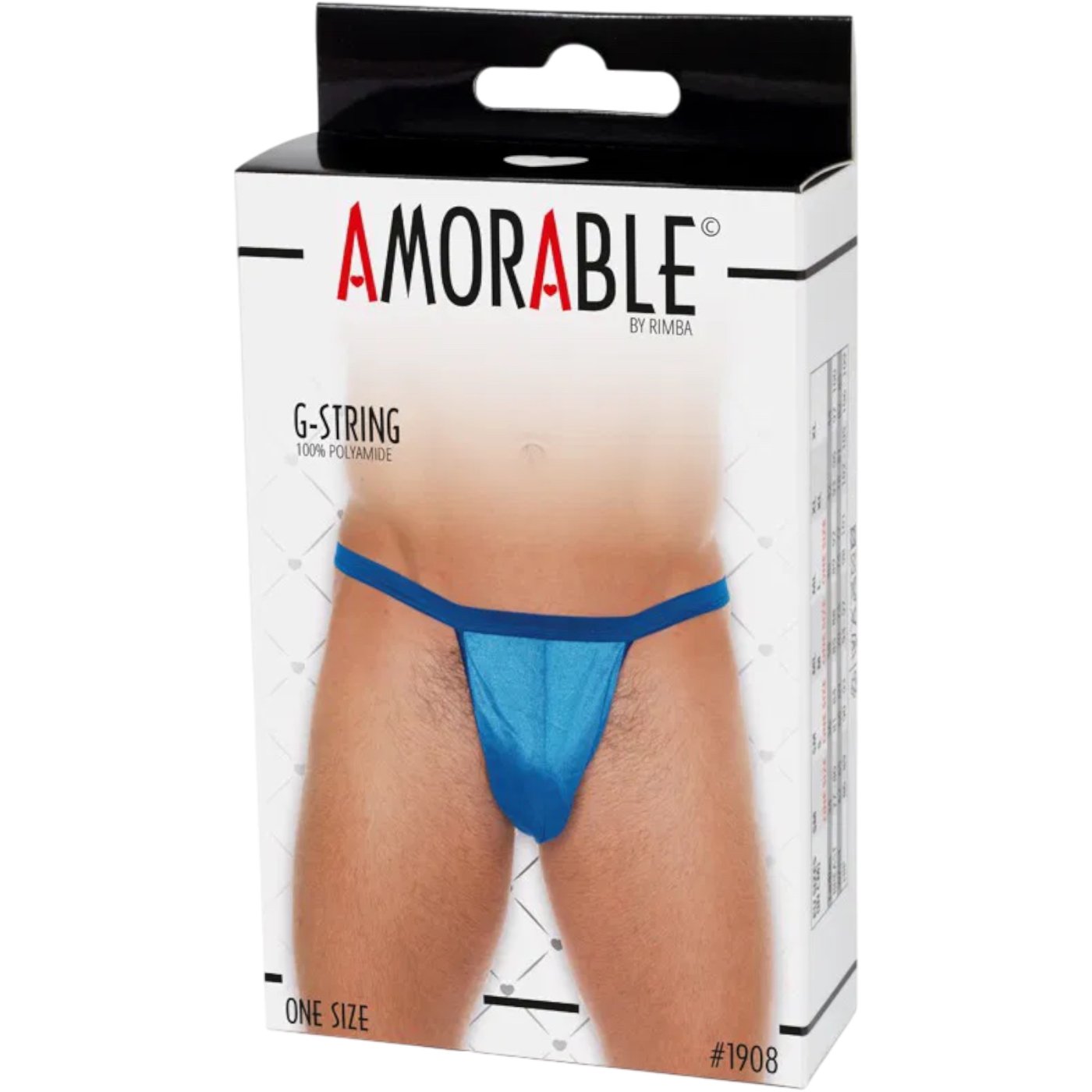 Rimba Men’s Blue Nylon Pouch G-String