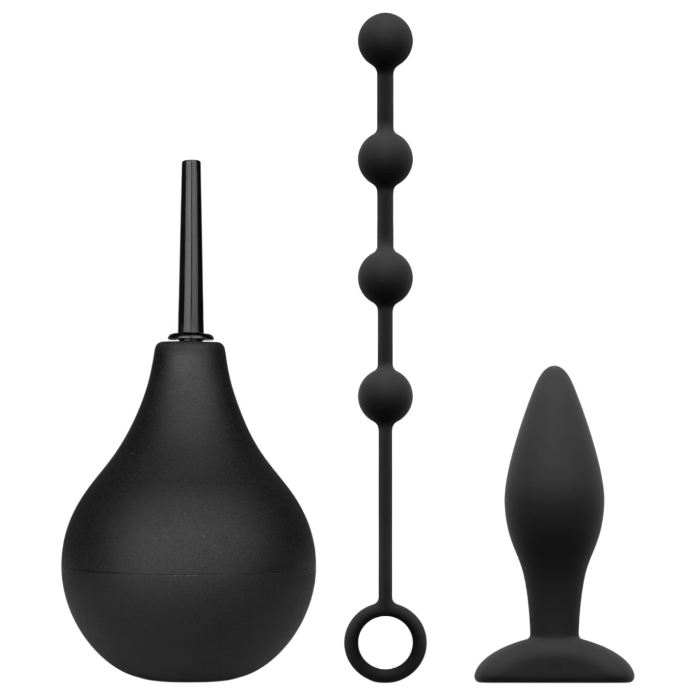 Nexus Anal Beginner Kit with Anal Douche, Butt Plug and Anal Beads