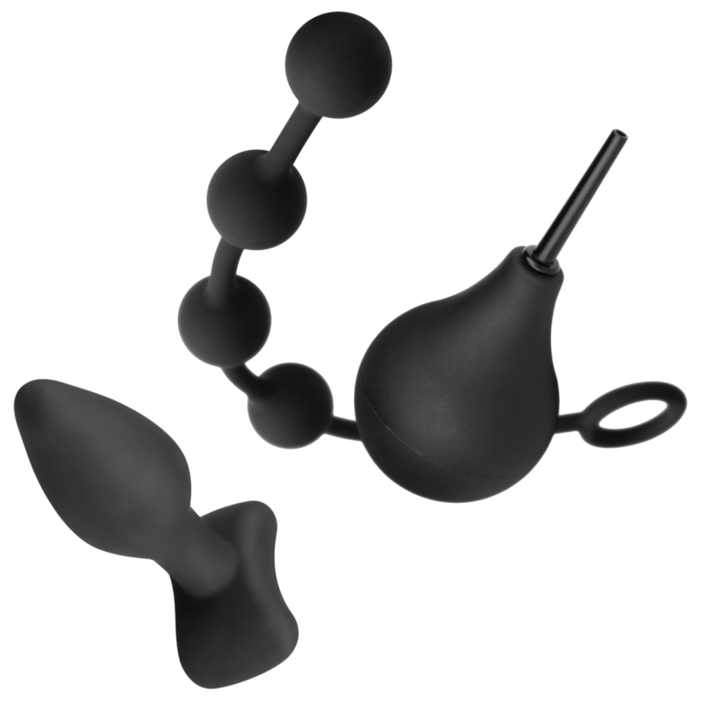 Nexus Anal Beginner Kit with Anal Douche, Butt Plug and Anal Beads