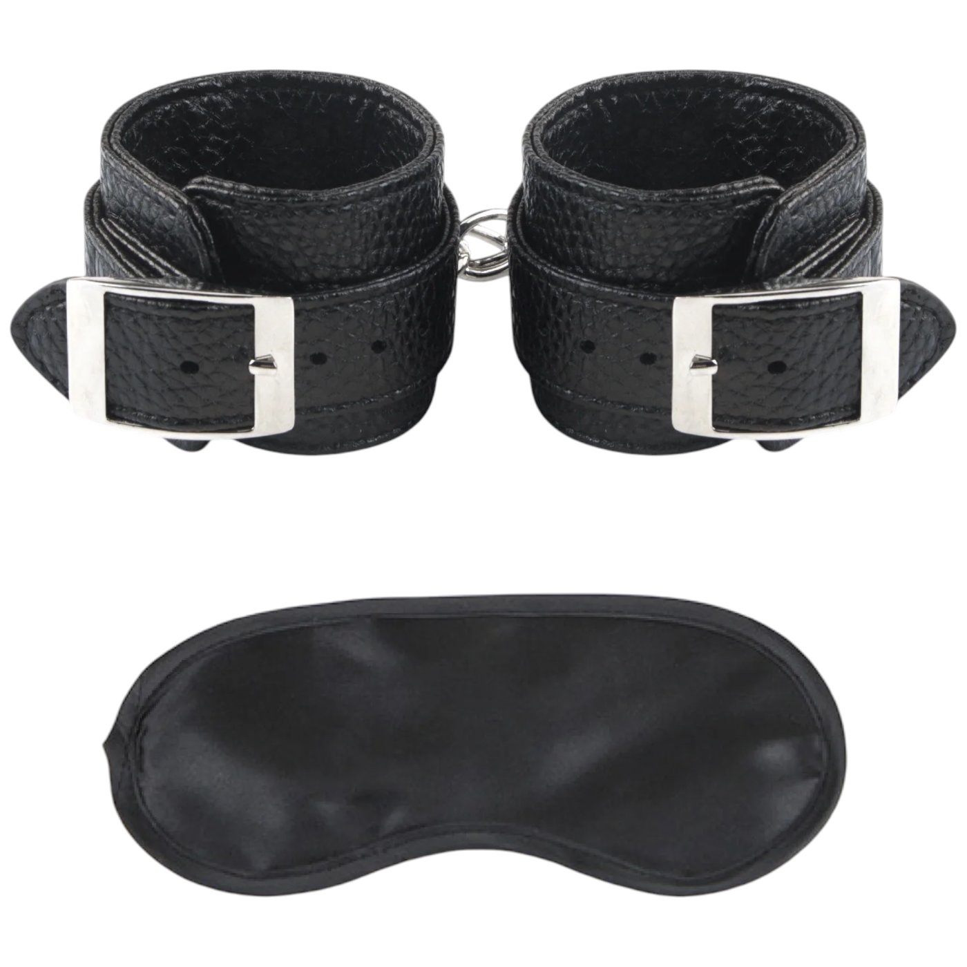 Lux Fetish Unisex Leatherette BDSM Kinky Cuffs