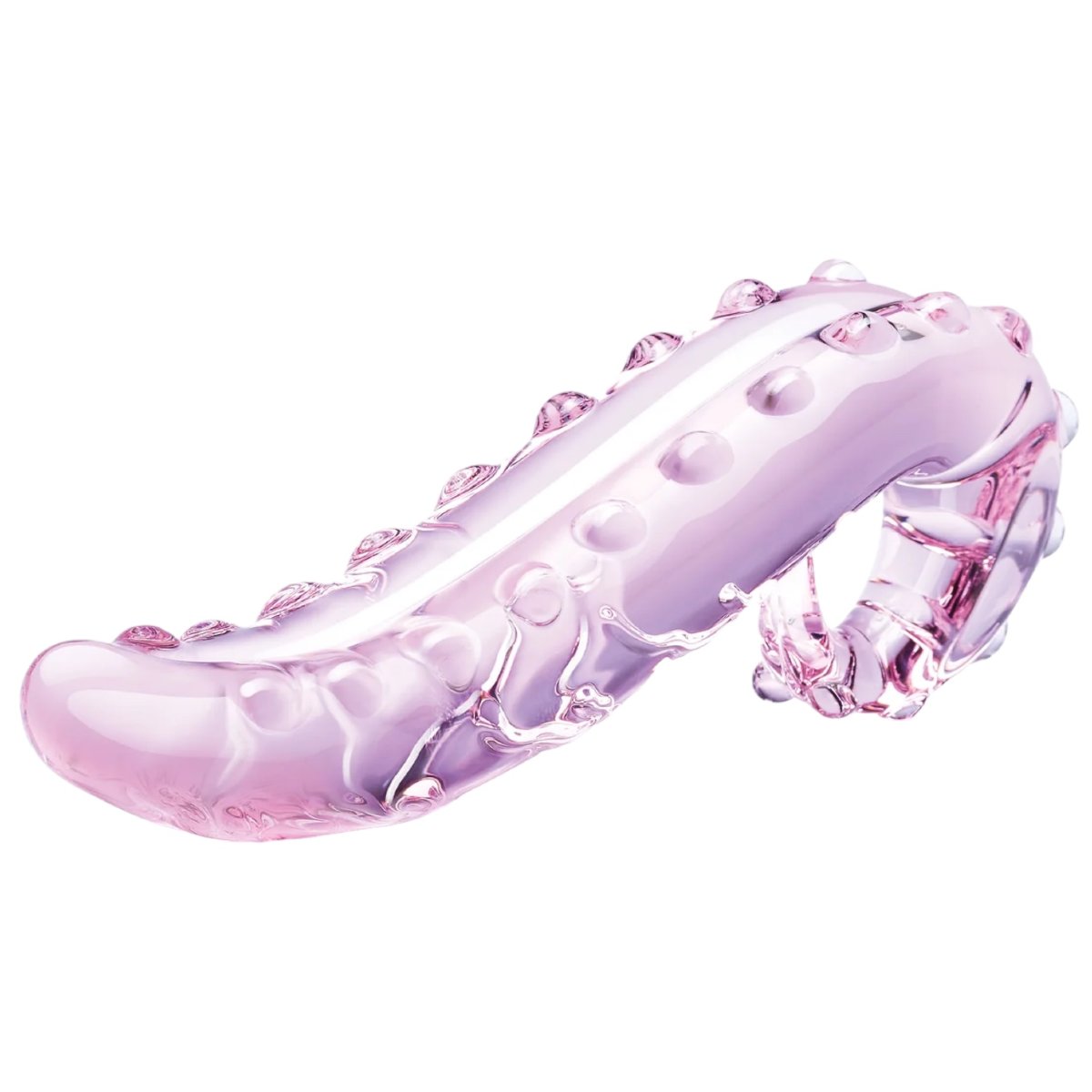 Glas Lick-it Tentacle Textured Glass Dildo 6 Inch – Glas