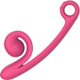 Snail Vibe Curve Rechargeable Powerful Dual Vibrator Pink