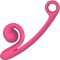 Snail Vibe Curve Rechargeable Powerful Dual Vibrator Pink